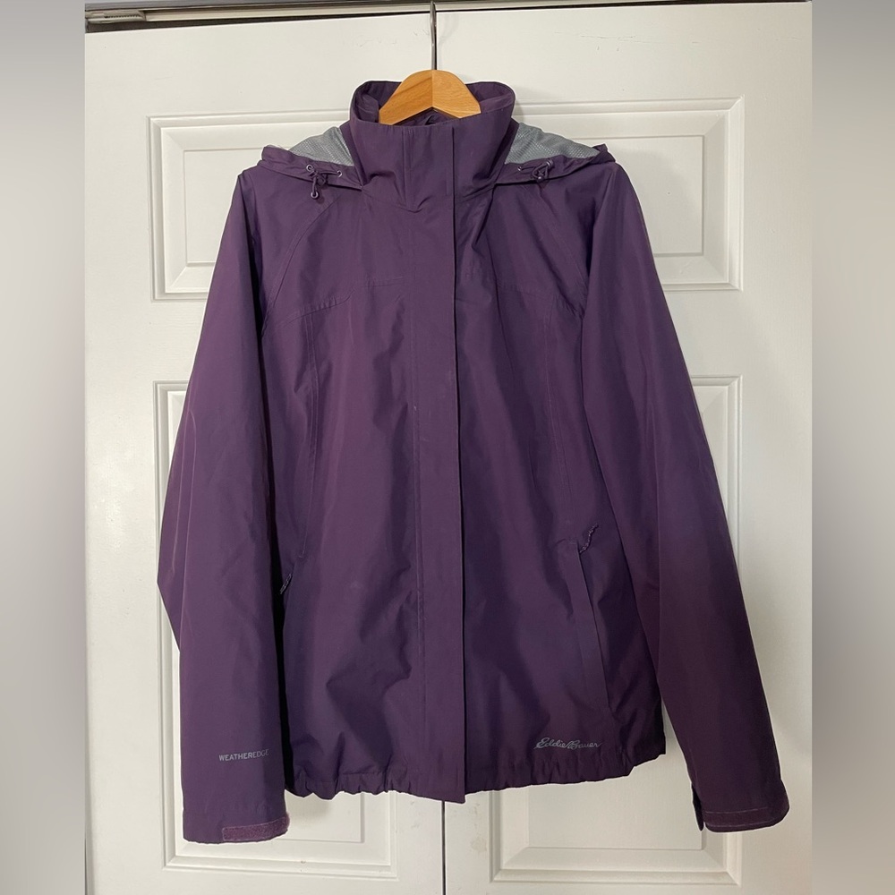 Eddie Bauer Packable Rainfoil Purple Jacket